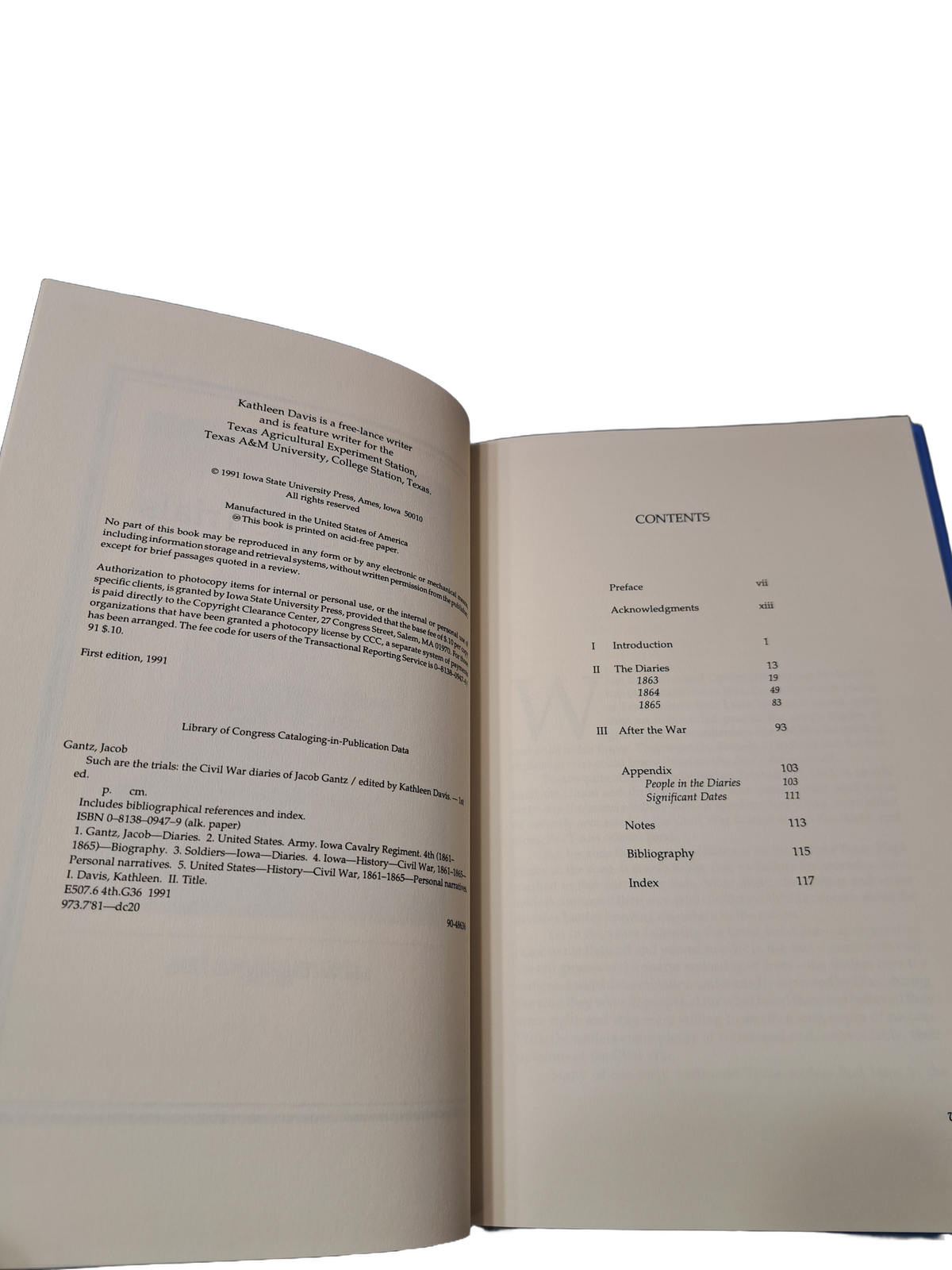 Vintage 1991 Such Are the Trials: The Civil War Diaries of Jacob Gantz