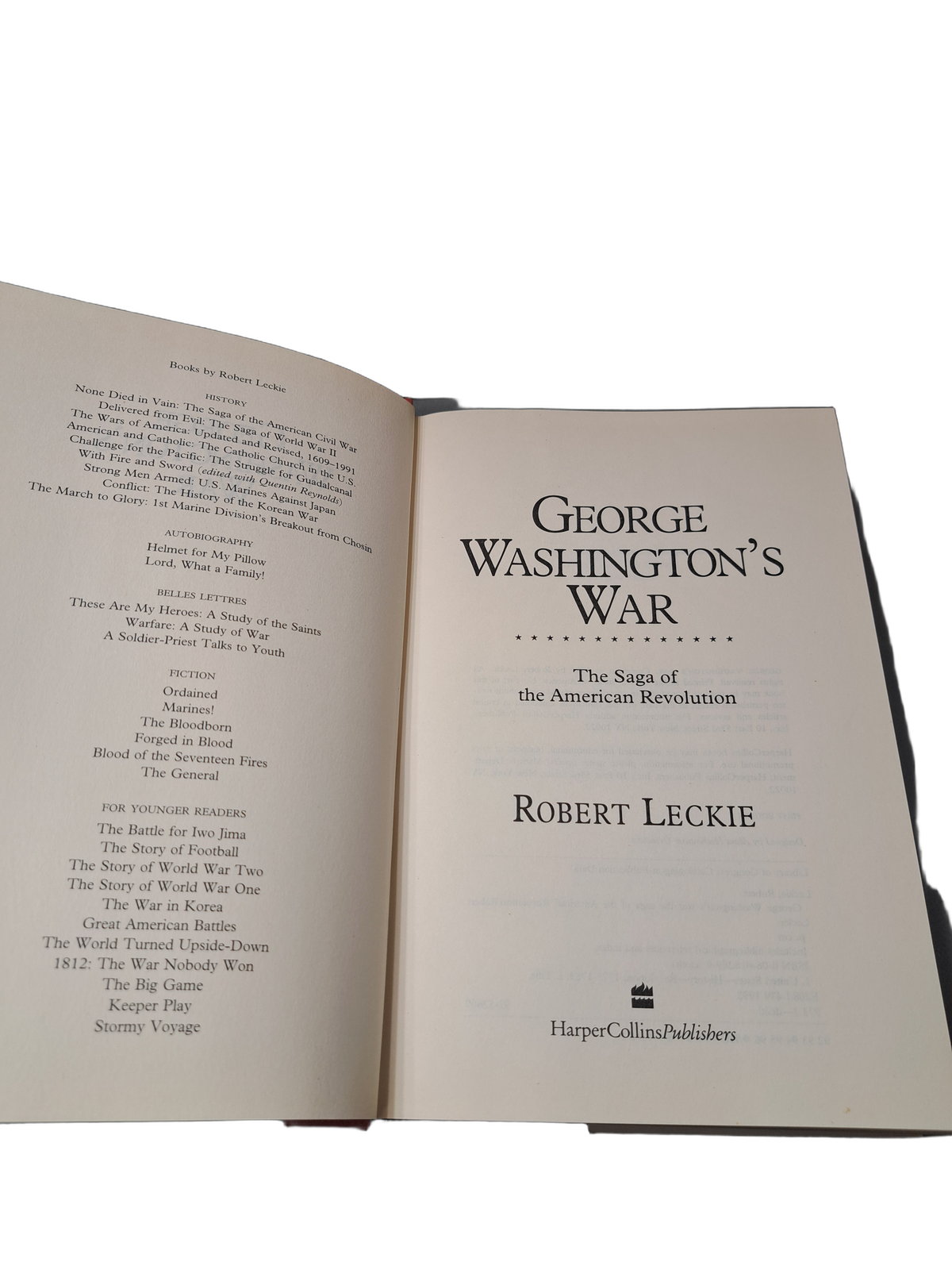 Vintage 1992 George Washington's War