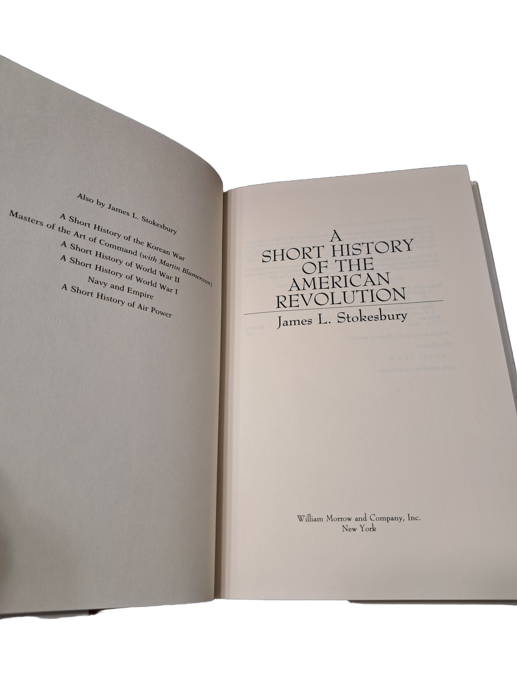 Vintage 1991 A Short History of the American Revolution
