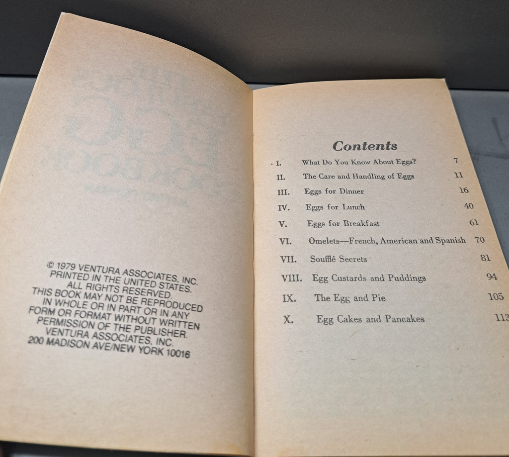 Vintage 1979 The Fabulous Egg Cookbook