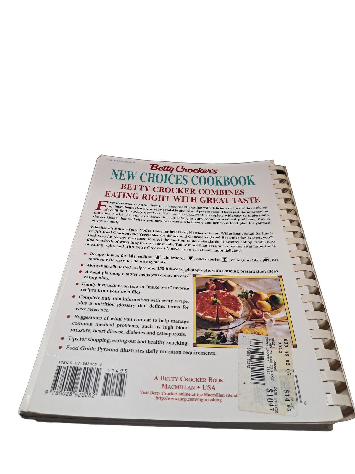 Vintage Betty Crocker's New Choices Cookbook