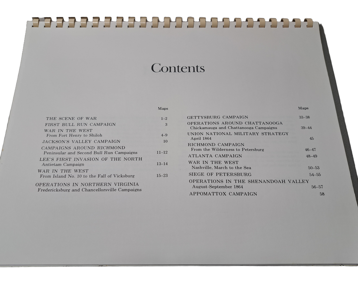 Vintage 1986 West Point Atlas for the American Civil War