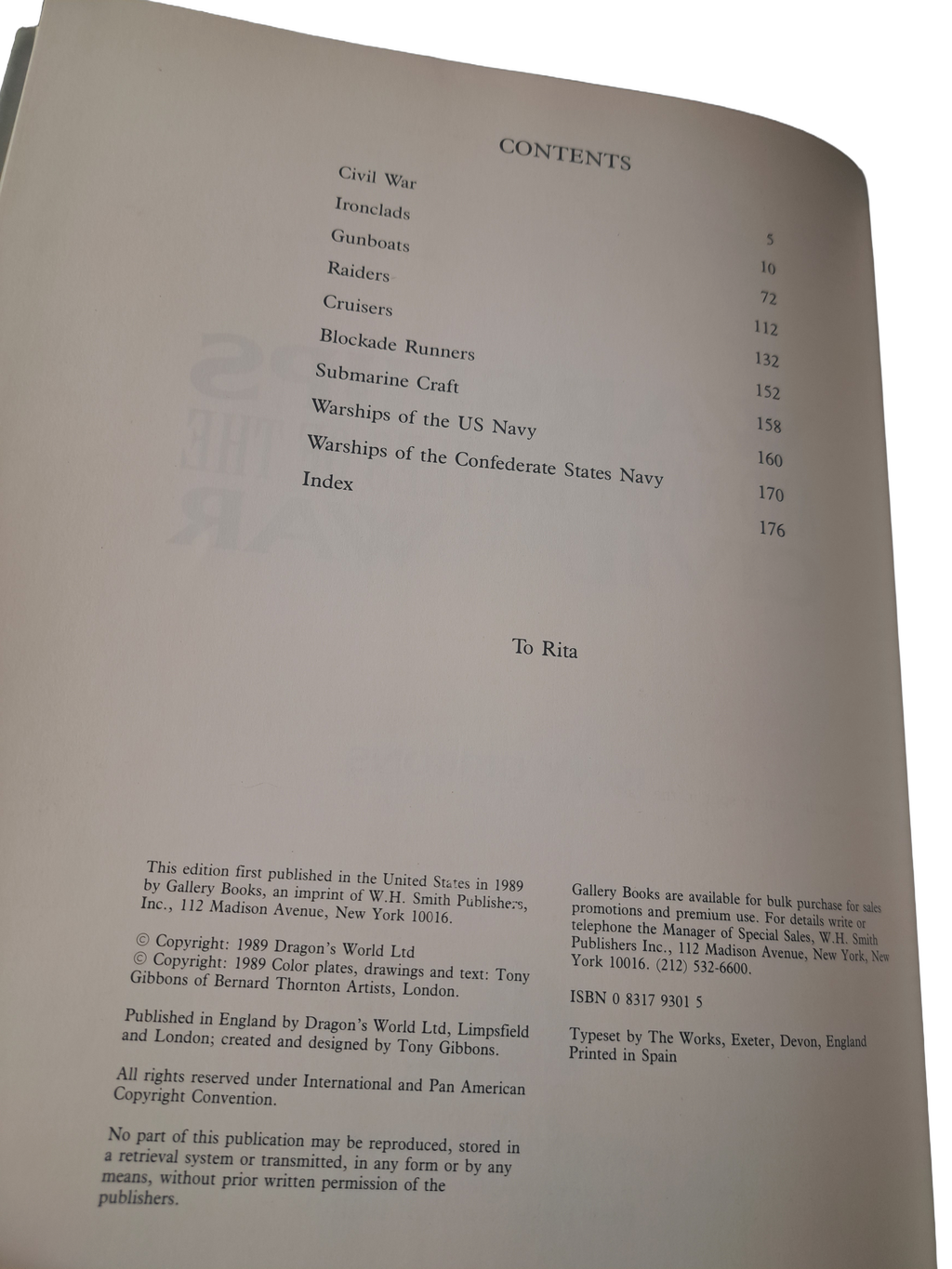 Vintage 1989 Warships and Naval Battles of the Civil War