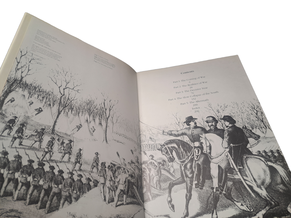 Vintage 1988 The Pictorial History of the Civil War by Jeremy Barnes