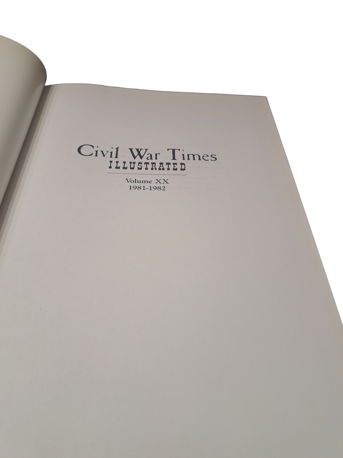 Vintage 1981 Civil War Times Illustrated Volume XX 1981-1982