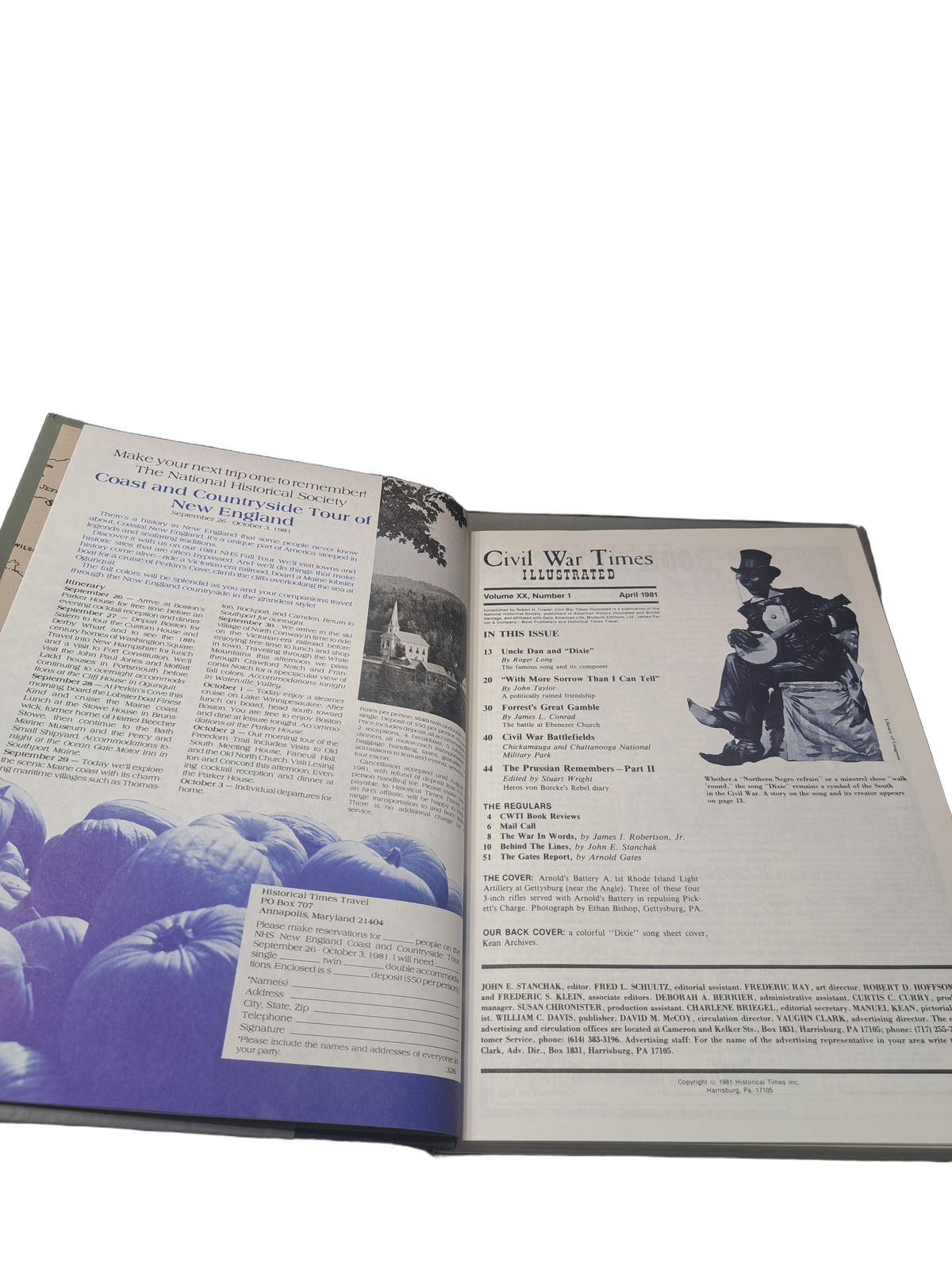 Vintage 1981 Civil War Times Illustrated Volume XX 1981-1982
