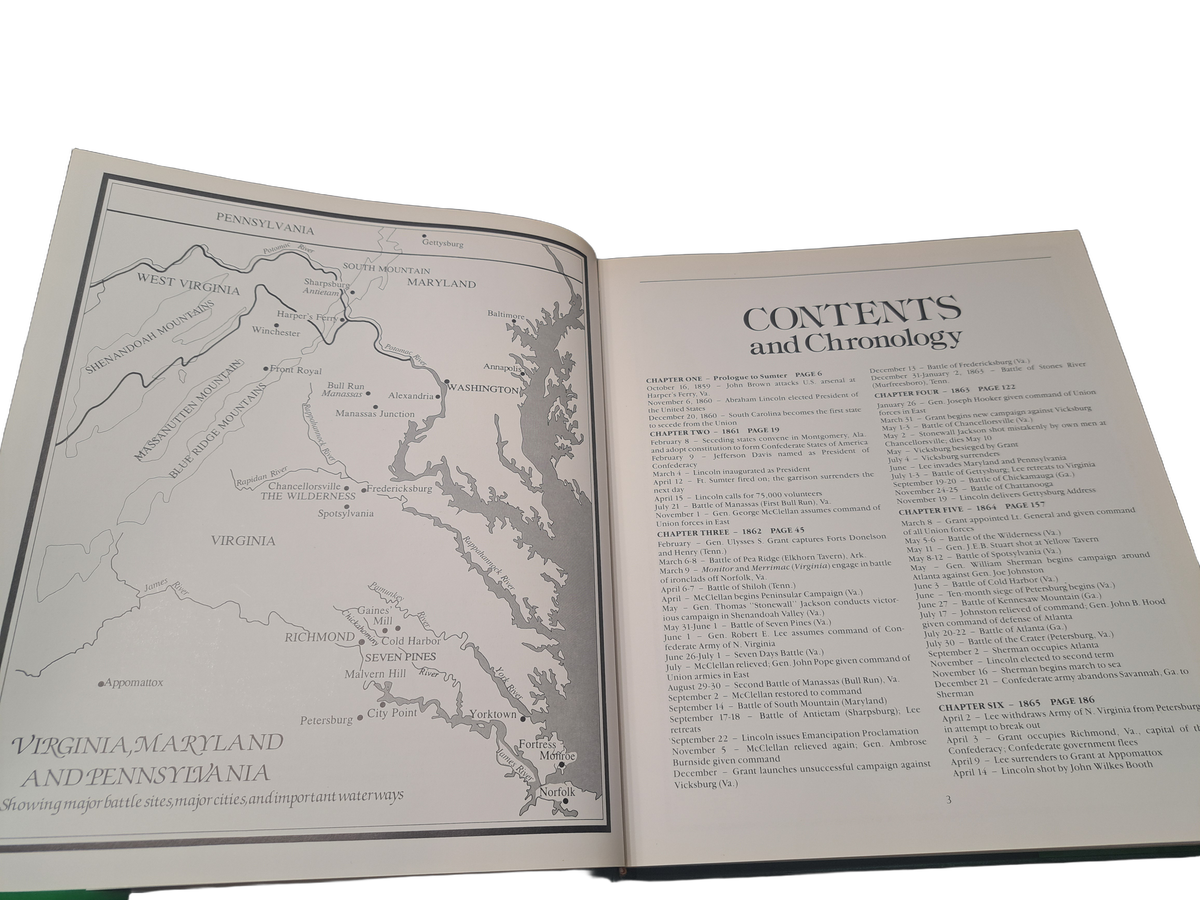 Vintage 1988 Battlefields of The Civil War