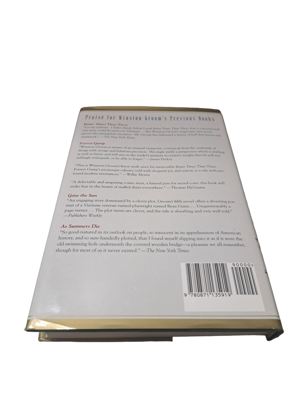 Vintage 1995 Shrouds of Glory by Winston Groom