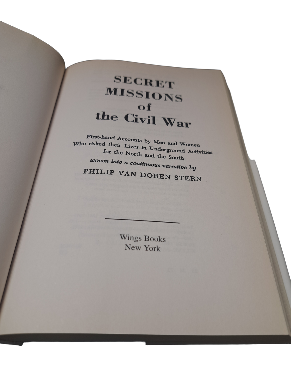 Vintage 1990 edition of Secret Missions of the Civil War