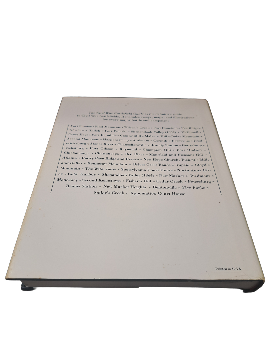 Vintage 1990 The Civil War Battlefield Guide, The Conservation Fund