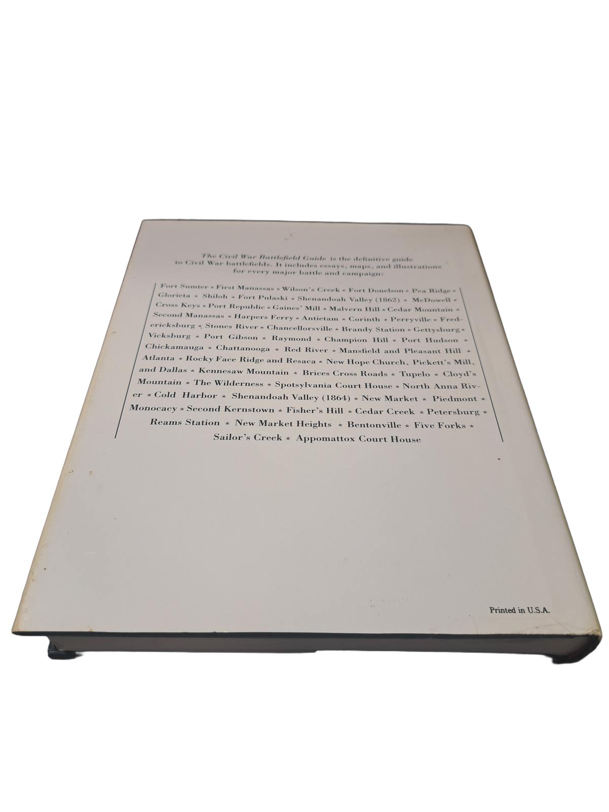 Vintage 1990 The Civil War Battlefield Guide, The Conservation Fund