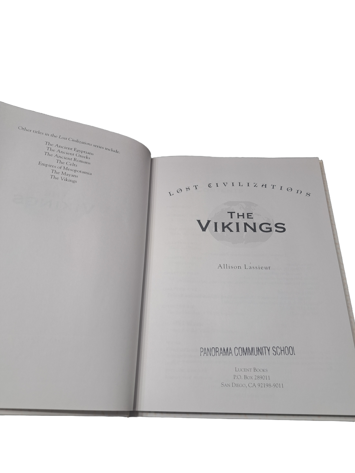 2001 Lost Civilizations: The Vikings by Allison Lassieur