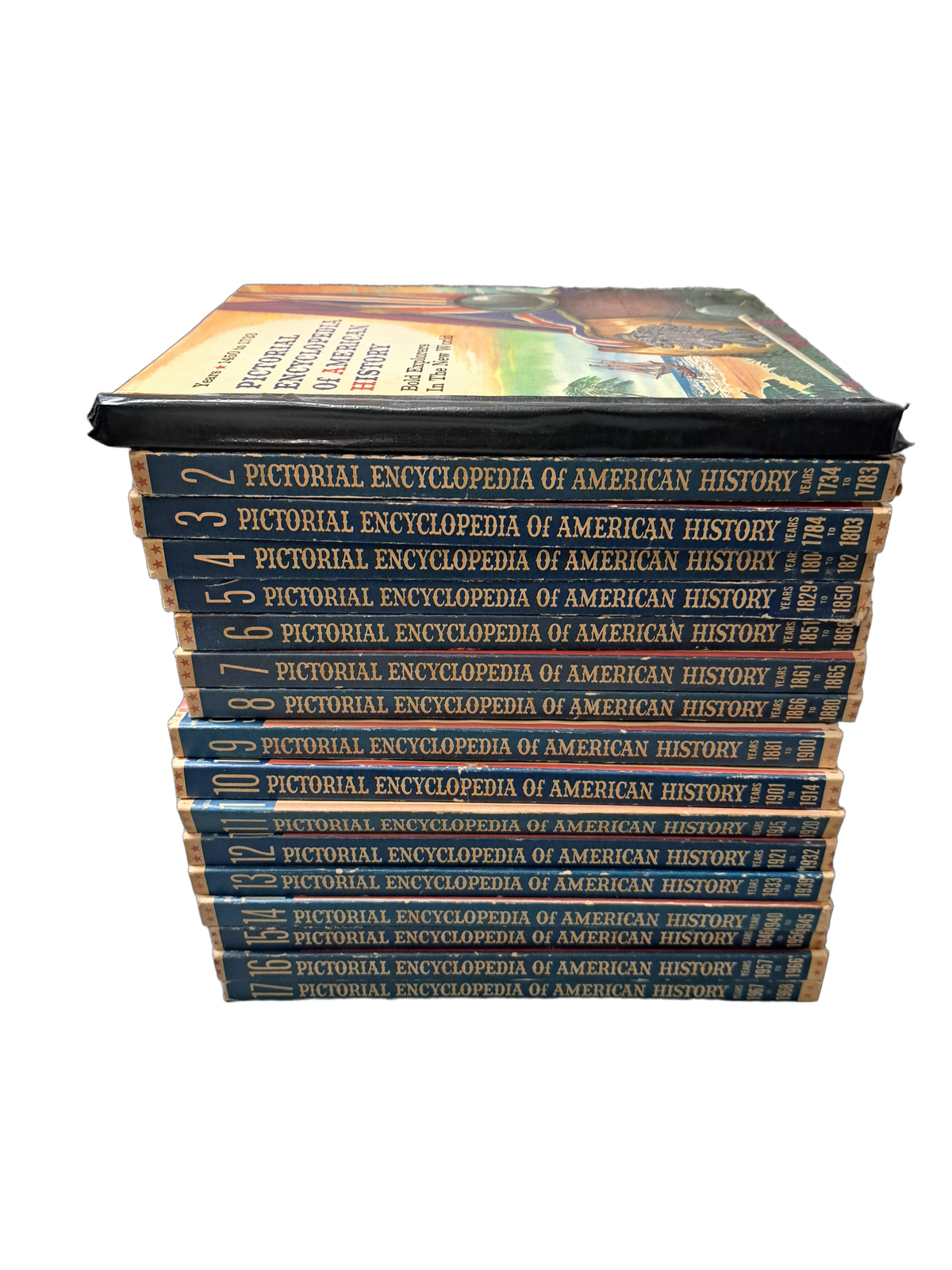 Vintage 1968 set of 17: Pictorial Encyclopedia of American History