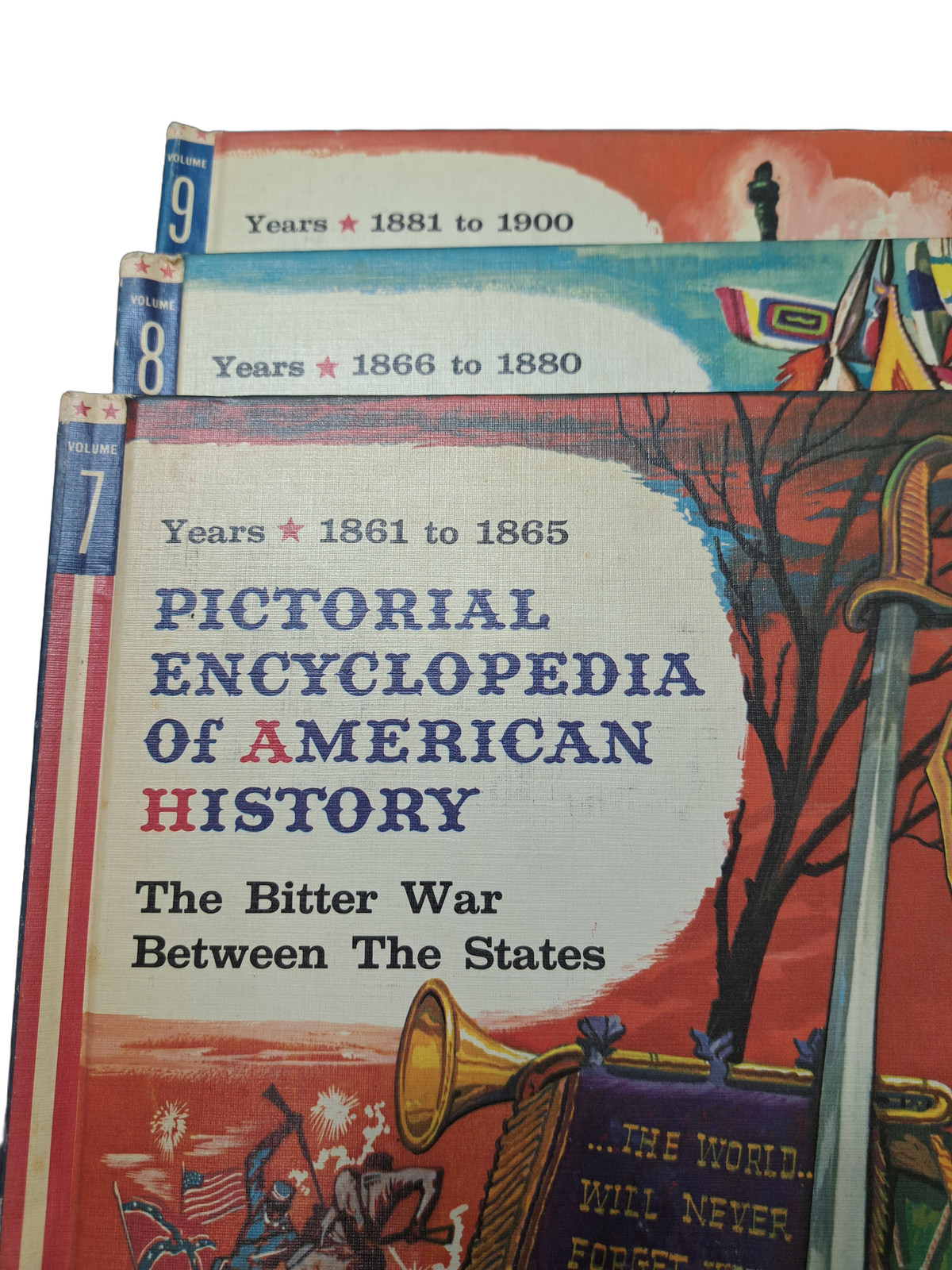 Vintage 1968 set of 17: Pictorial Encyclopedia of American History