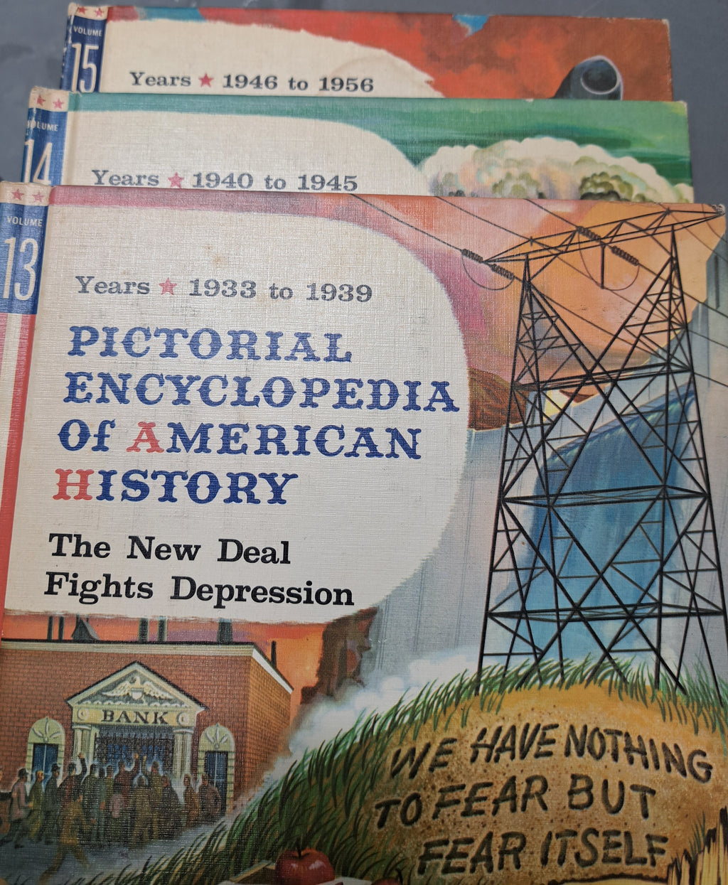 Vintage 1968 set of 17: Pictorial Encyclopedia of American History