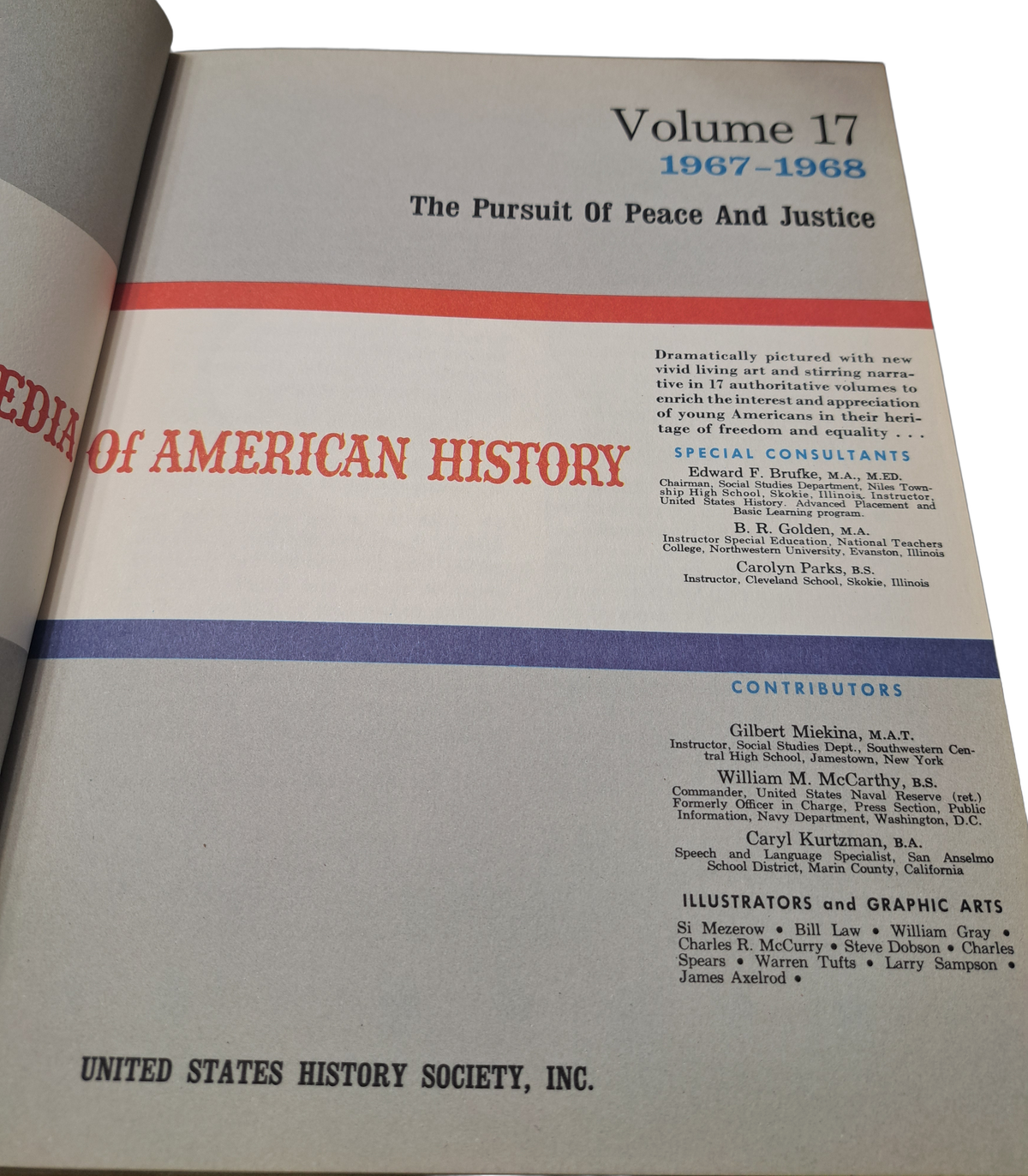 Vintage 1968 set of 17: Pictorial Encyclopedia of American History