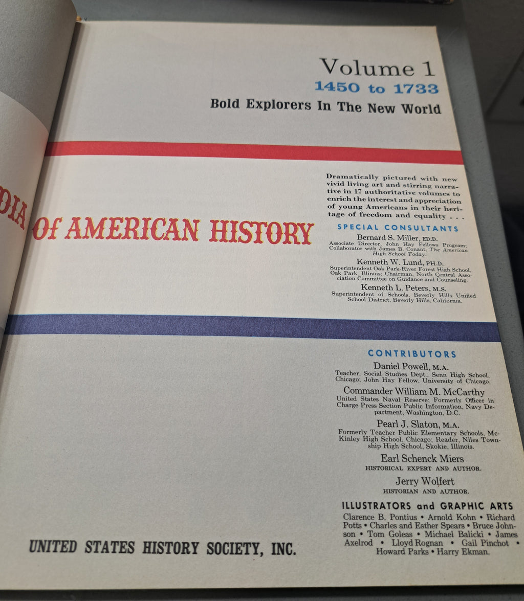 Vintage 1968 set of 17: Pictorial Encyclopedia of American History