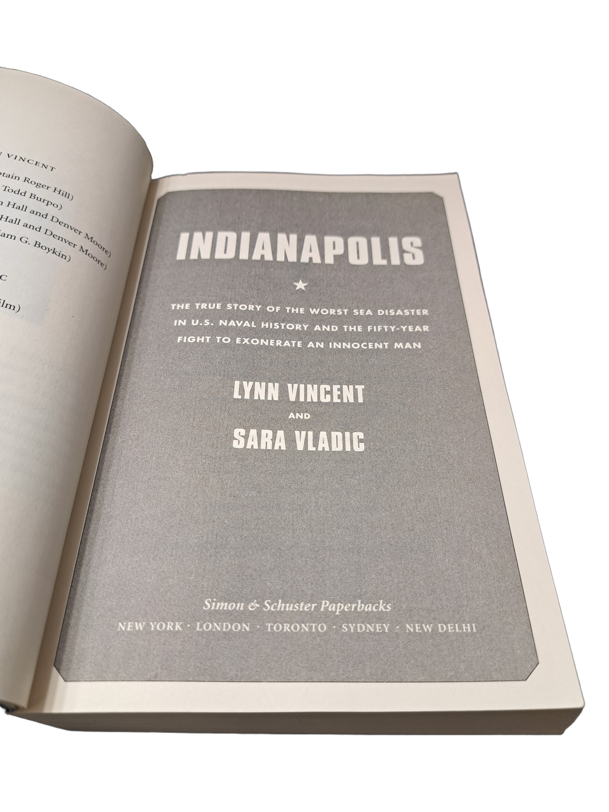 Indianapolis by Lynn Vincent and Sara Vladic