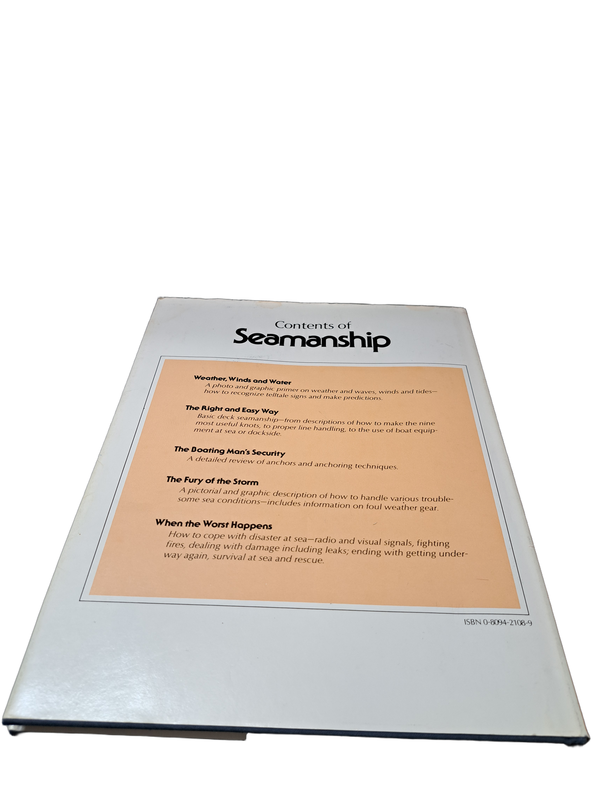 Vintage 1975 Seamanship by the Editors of Time-Life Books