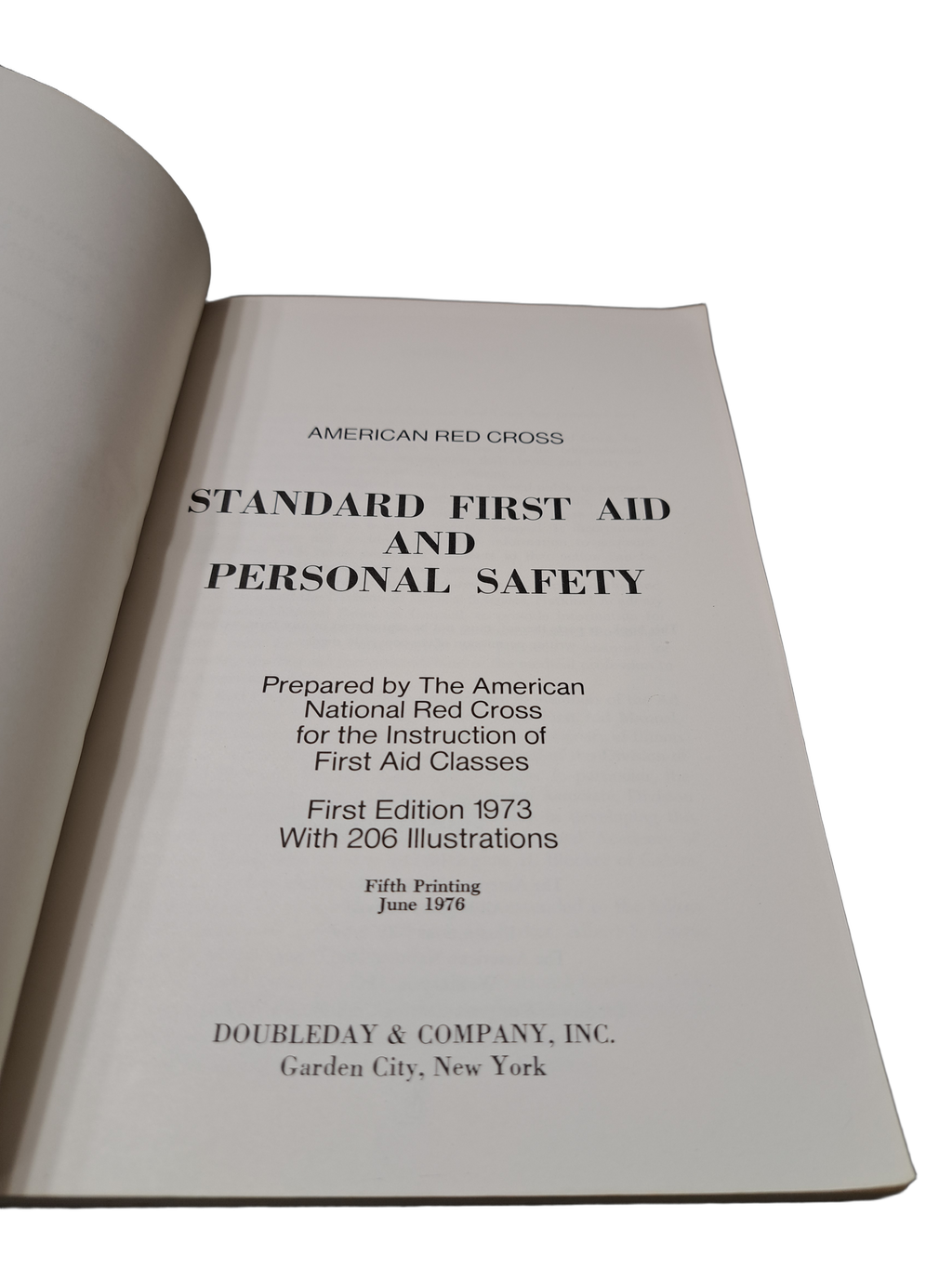 Vintage 1976 American Red Cross: Standard First Aid & Personal Safety