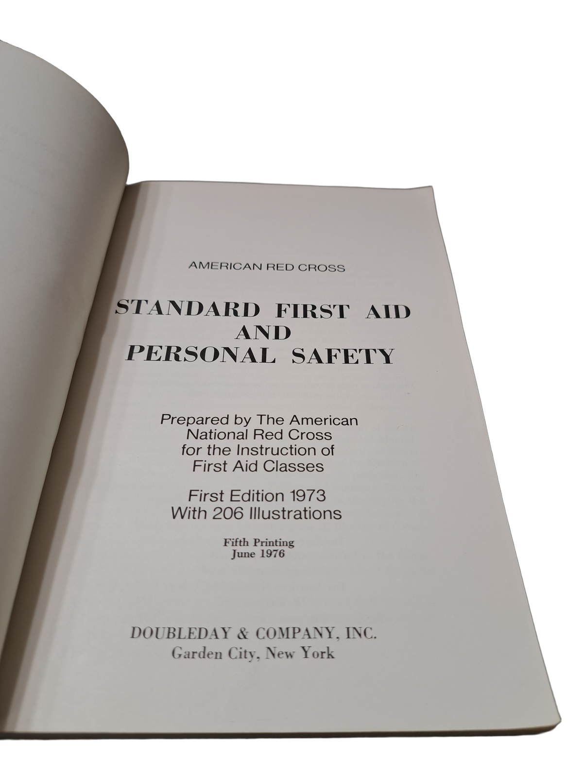 Vintage 1976 American Red Cross: Standard First Aid & Personal Safety