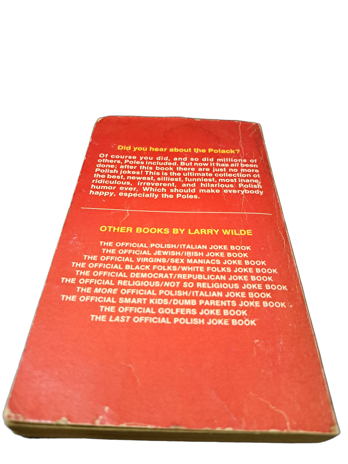 Vintage 1977 first printing of The Last Official Polish Joke Book