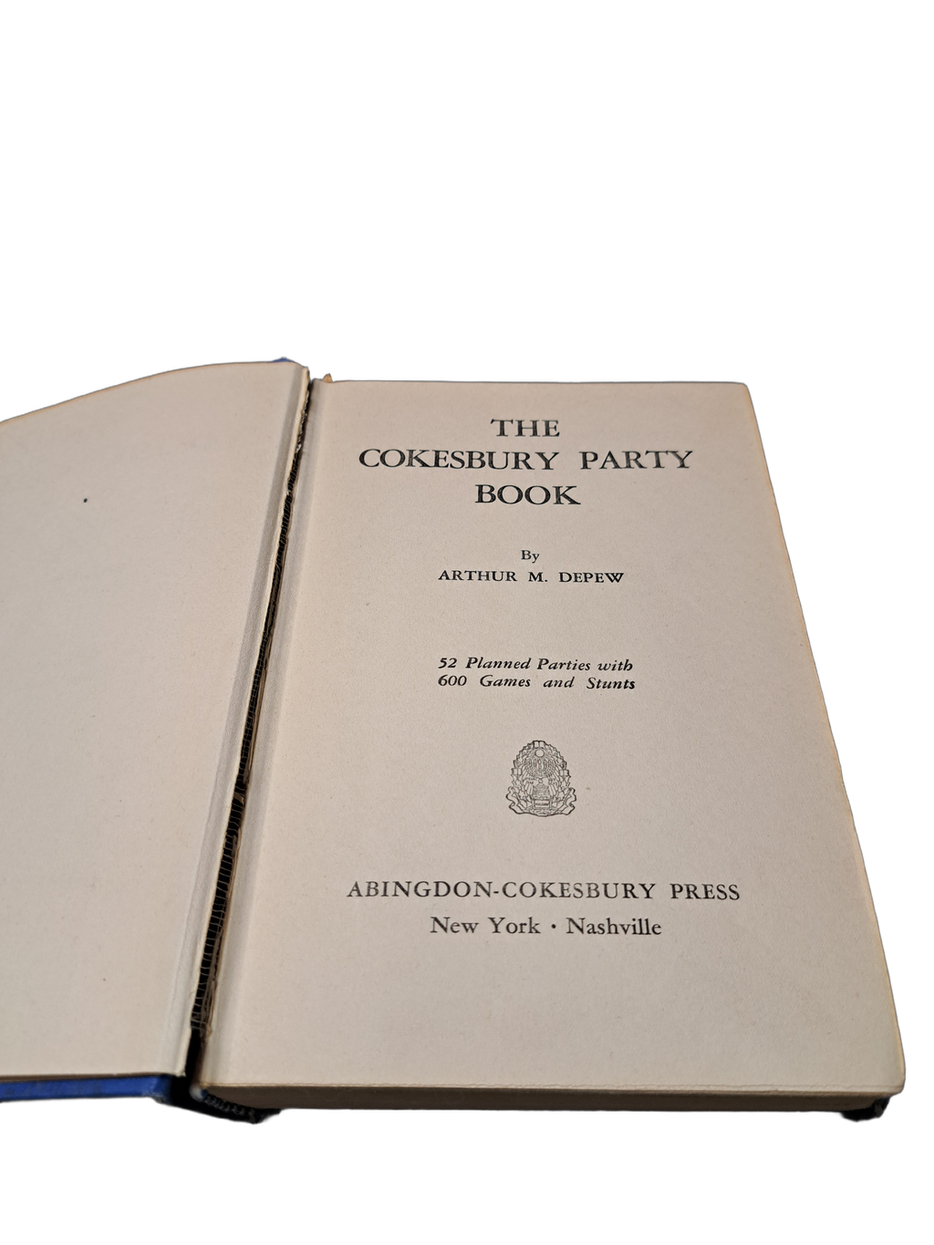 Vintage 1932 The Cokesbury Party Book compiled by Arthur M Depew