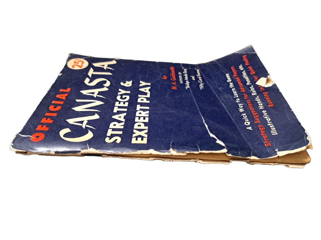 Vintage 1949 Official Canasta Strategy & Expert Play by M A Goldsmith