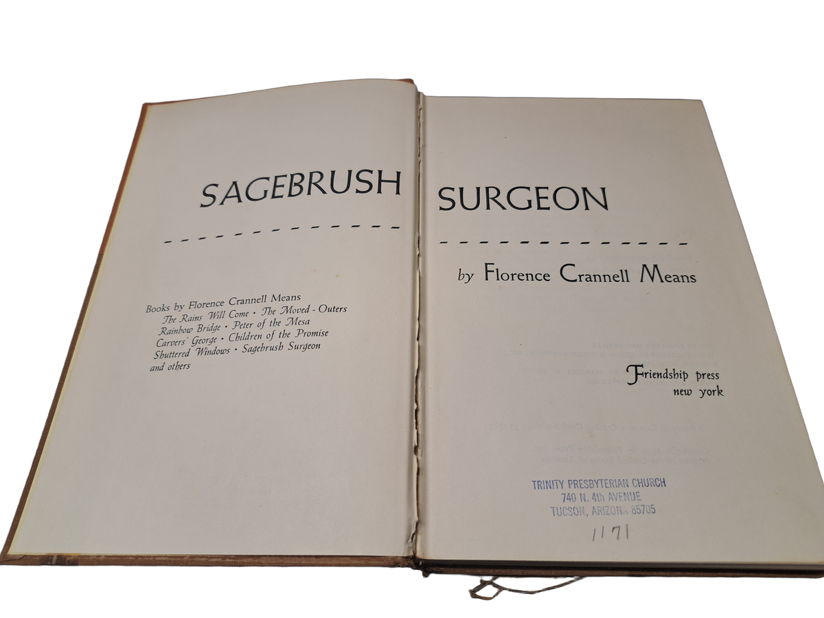 Vintage 1955 Sagebrush Surgeon by Florence Crannell Means