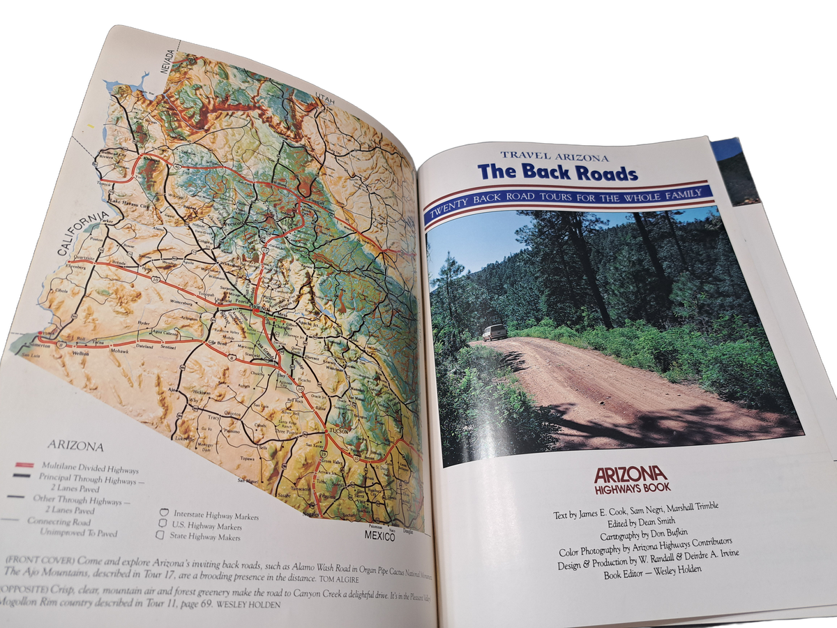 Vintage 1989 Travel Arizona: The Back Roads