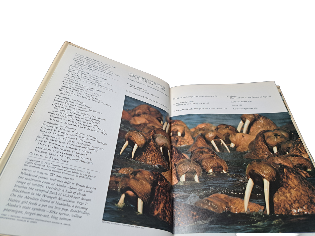 Vintage 1976 Alaska: High Roads to Adventure by National Geographic