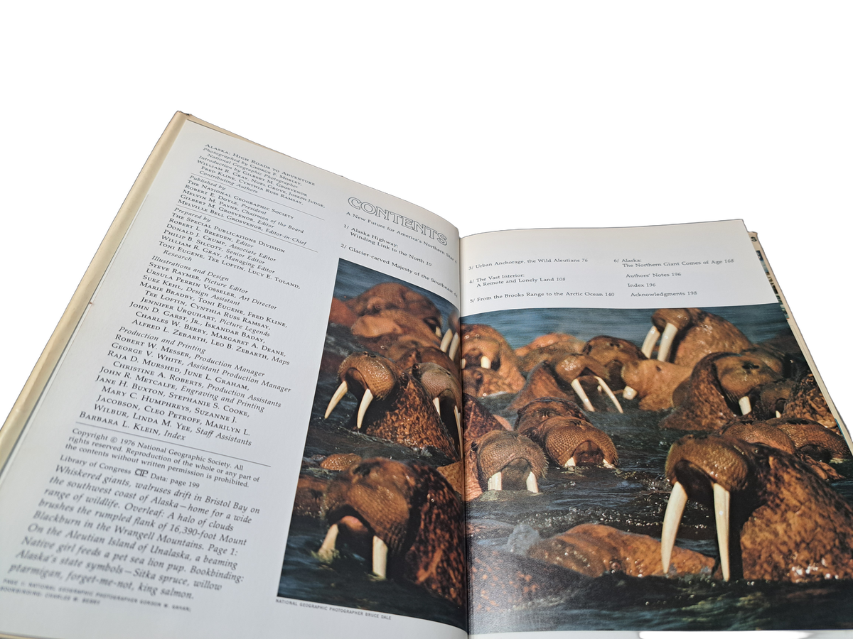 Vintage 1976 Alaska: High Roads to Adventure by National Geographic