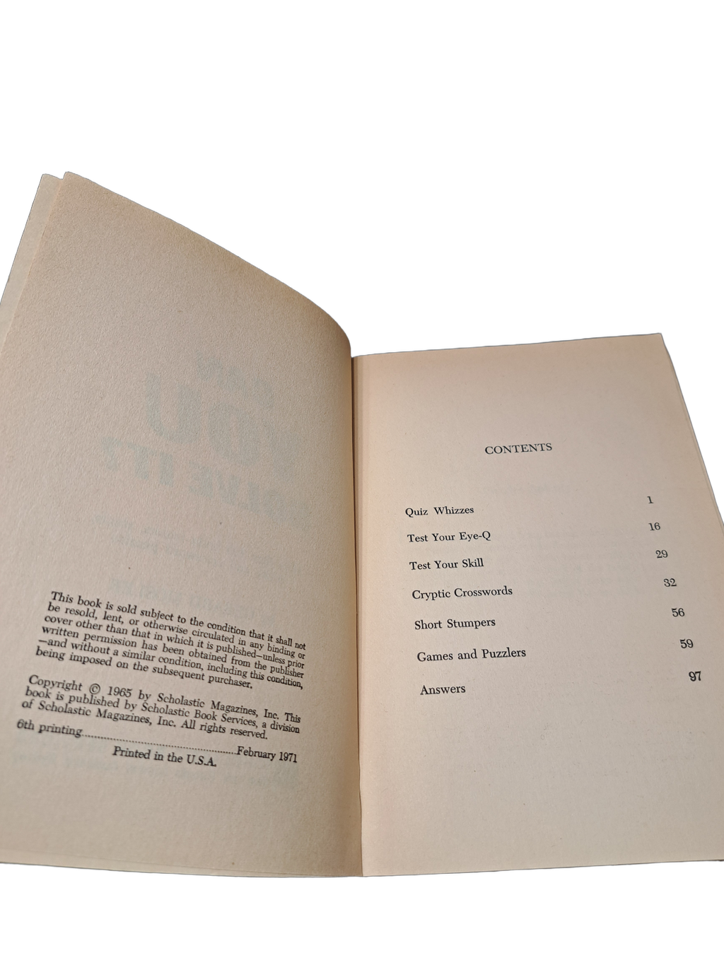Vintage 1971 Can You Solve It? by Gerard Mosler