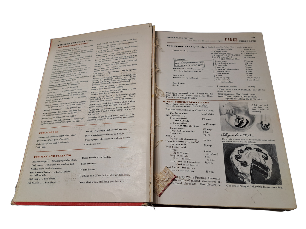 Vintage 1950 Betty Crocker's Picture Cook Book