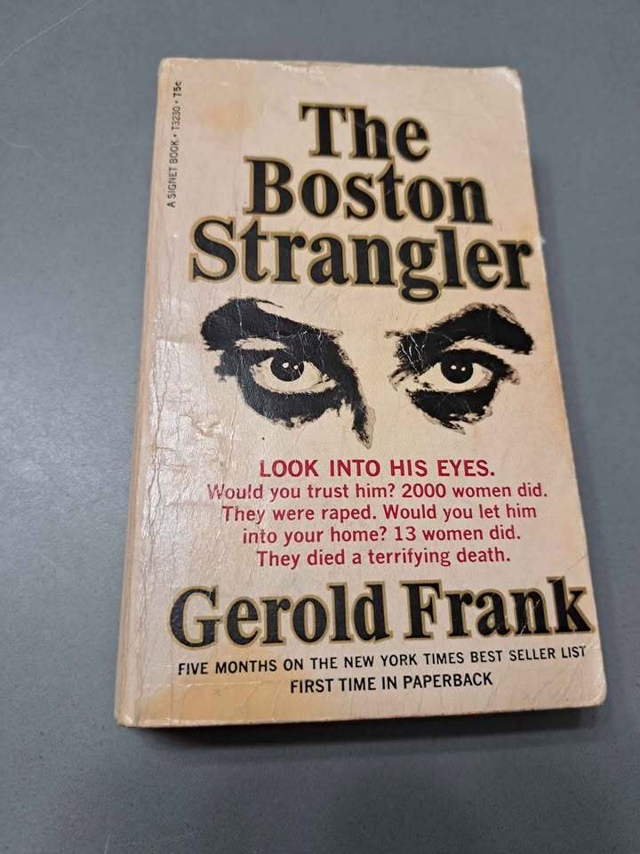 Vintage 1967 The Boston Strangler book by Gerold Frank (paperback) true crime book