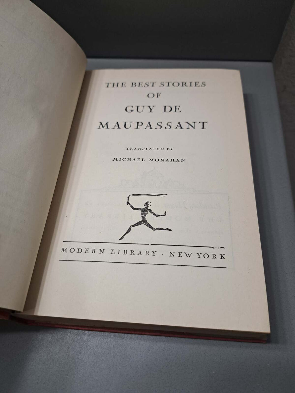 Vintage 1925 The Best Stories of de Maupassant by Michael Monahan