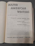 Vintage 1952 Major American Writers third edition hardcover