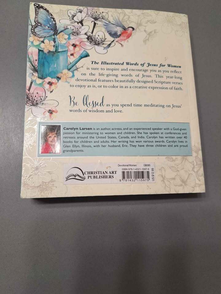 New:  The Illustrated Words of Jesus for Women - daily devotional