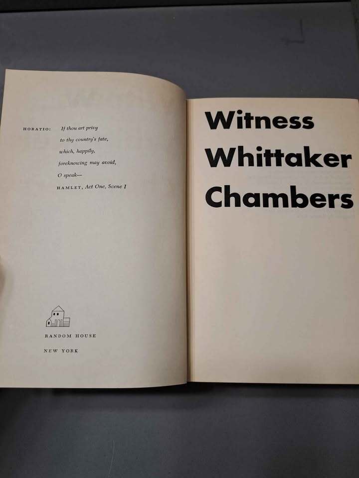 Vintage 1952 first printing of Witness by Whittaker Chambers