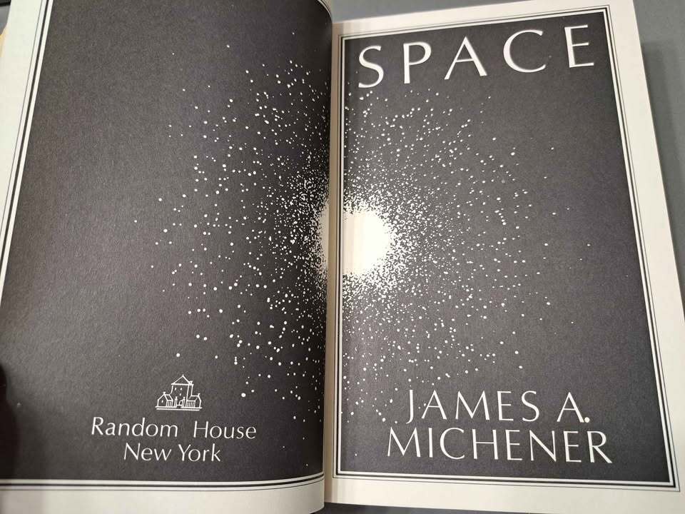 Vintage 1982 Space by James Michener / hardcover