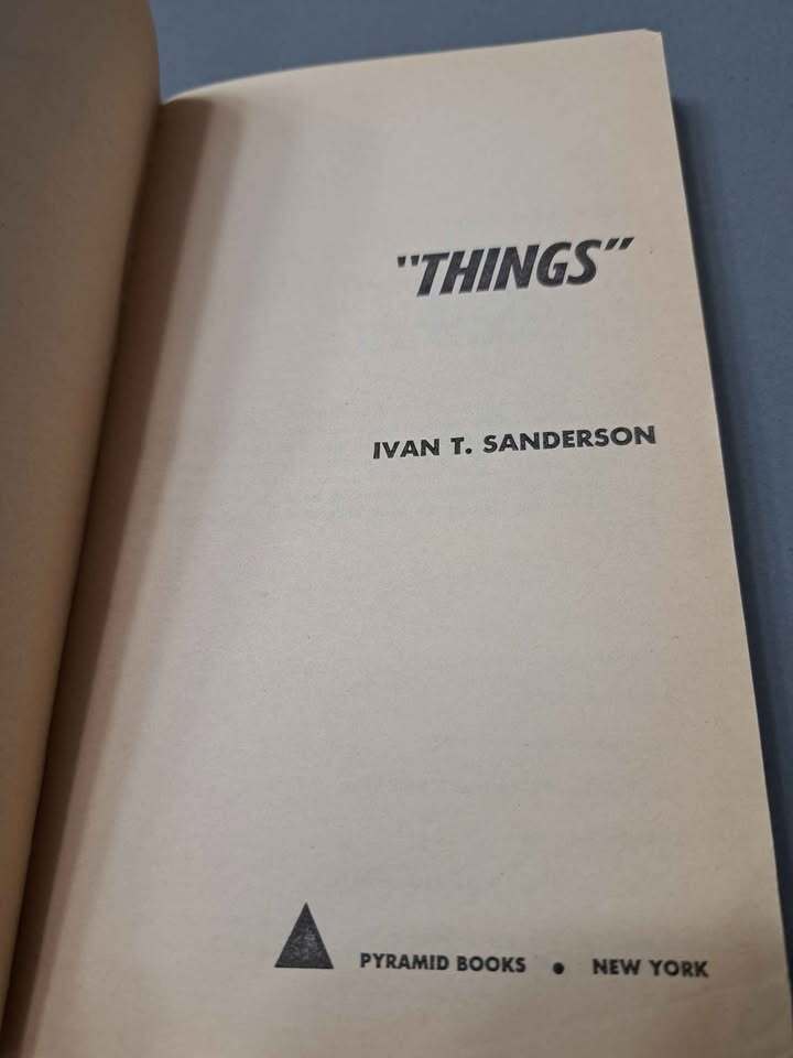 Vintage 1967 Things by Ivan T Sanderson (paperback)