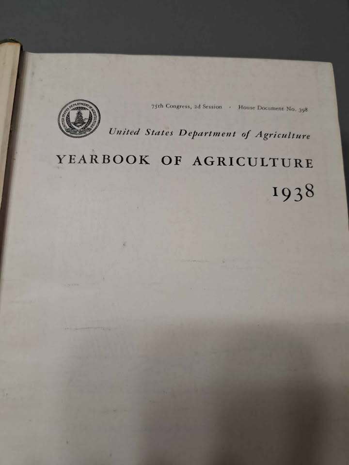 Vintage 1938 Soils and Men. Yearbook of Agriculture USDA