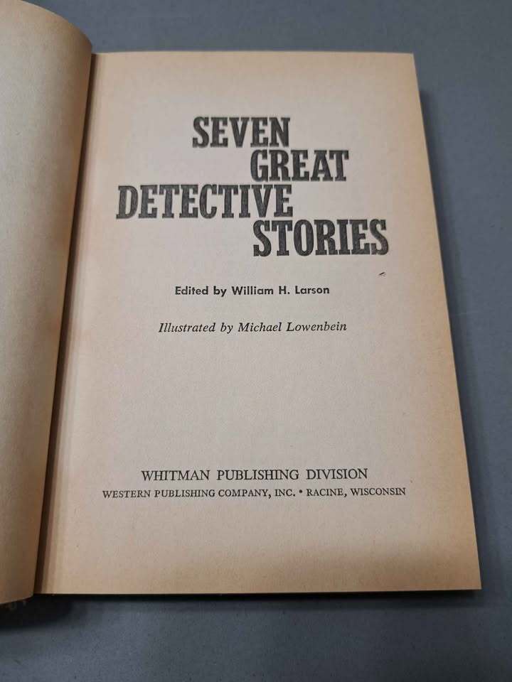 Vintage 1968 Seven Great Detective Stories