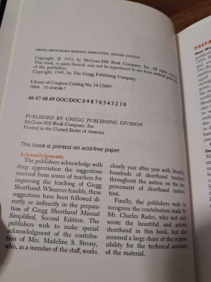 New - Gregg shorthand manual simplified. Second edition book.