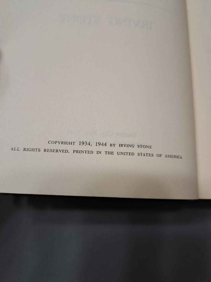 Vintage 1944 Two Faces of Love: Lust for Life, Immortal Wife by Irving Stone