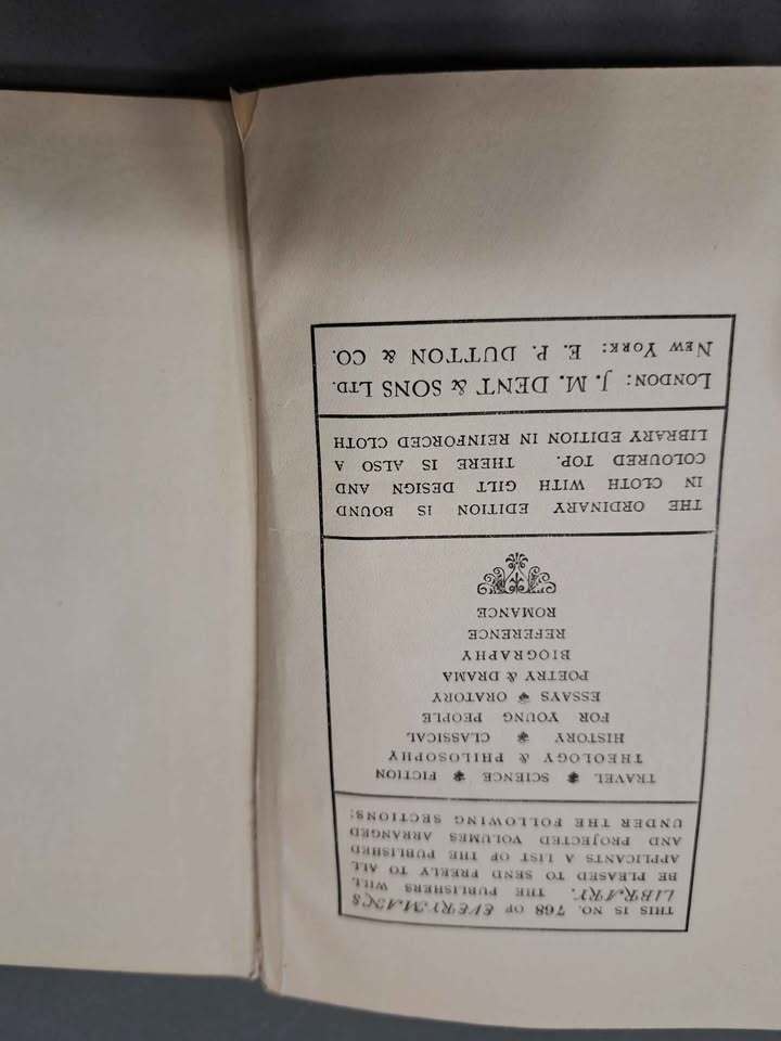 Vintage early 1900s Everyman's Library: Poetry & The Drama