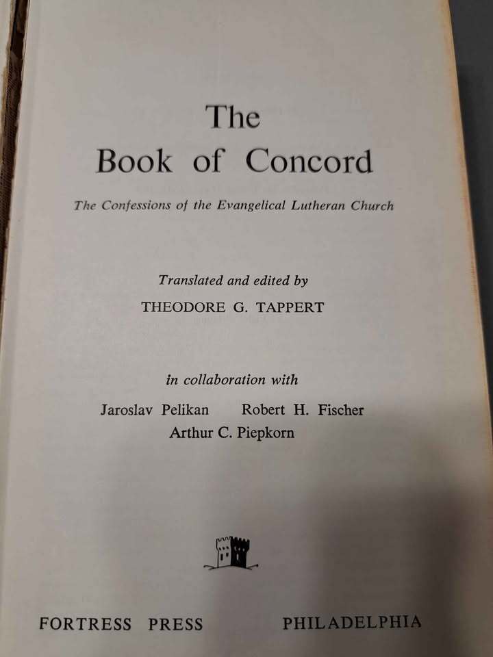 Vintage 1959 The Book of Concord - The Confessions of the Evangelical Lutheran Church