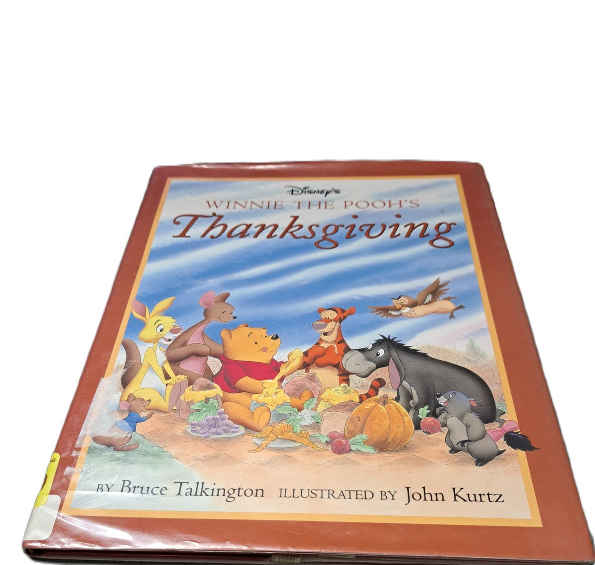 1995 first edition of Walt Disney's Winnie The Pooh's Thanksgiving book by Bruce Talkington