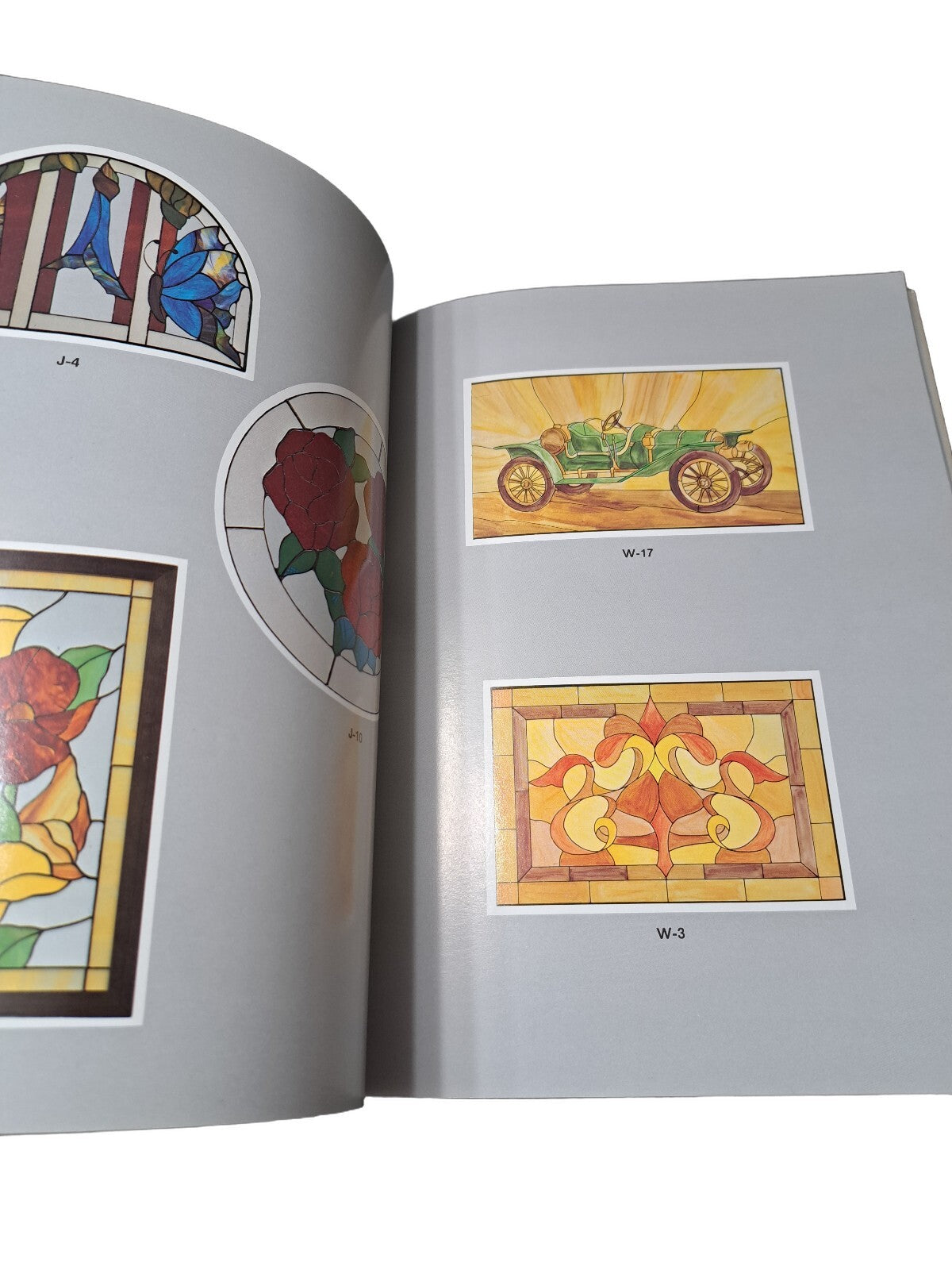 Vintage 1979 Stained Glass Window Patterns in Color