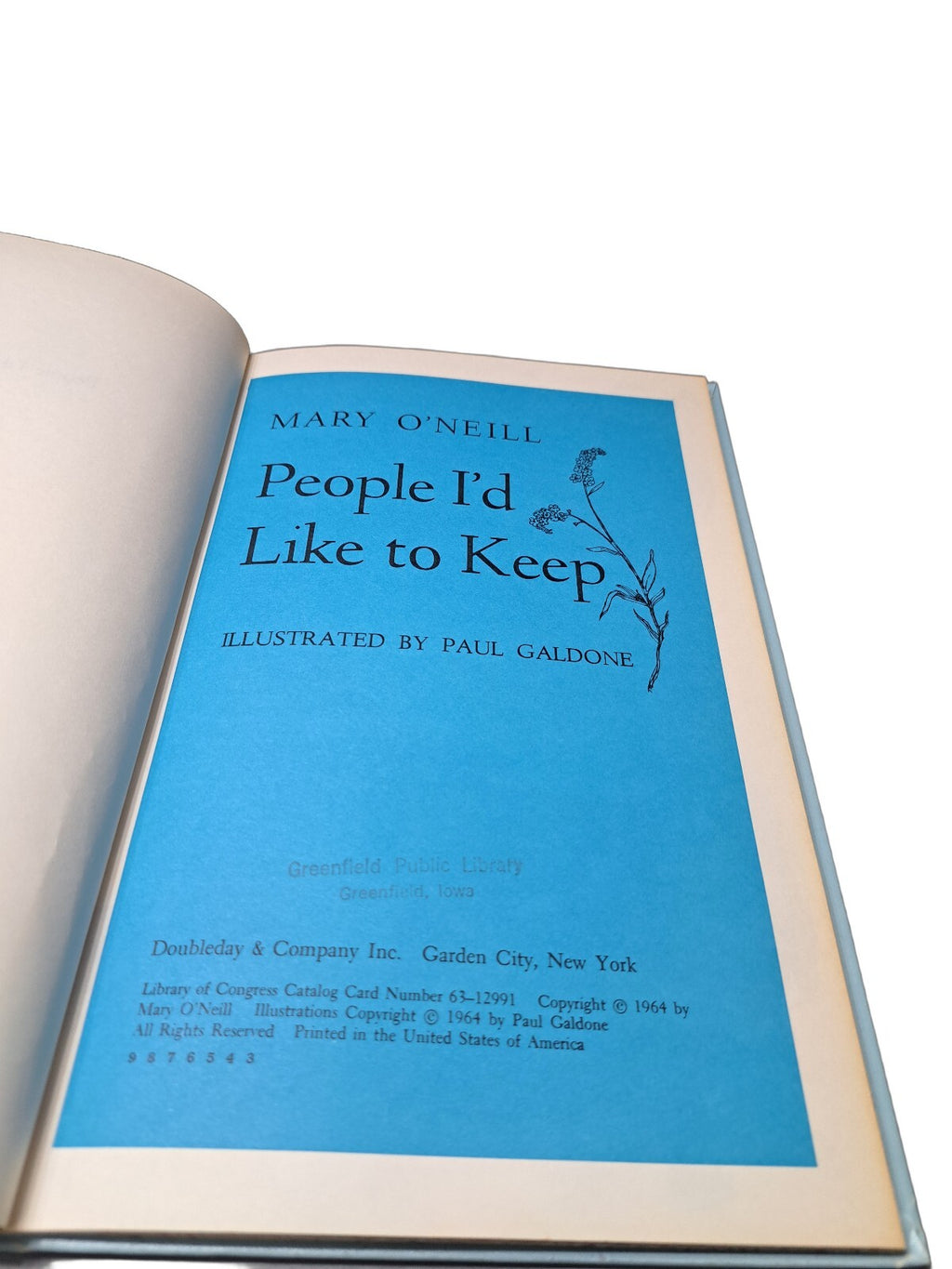 Vintage 1964 People I'd Like to Keep by Mary O'Neill